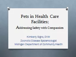 Pets in Health Care