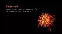 Fajerwerki