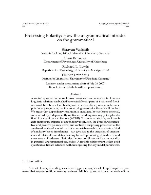 ToappearinCognitiveScienceCopyright2007CognitiveSciencexxxxxxProcessin