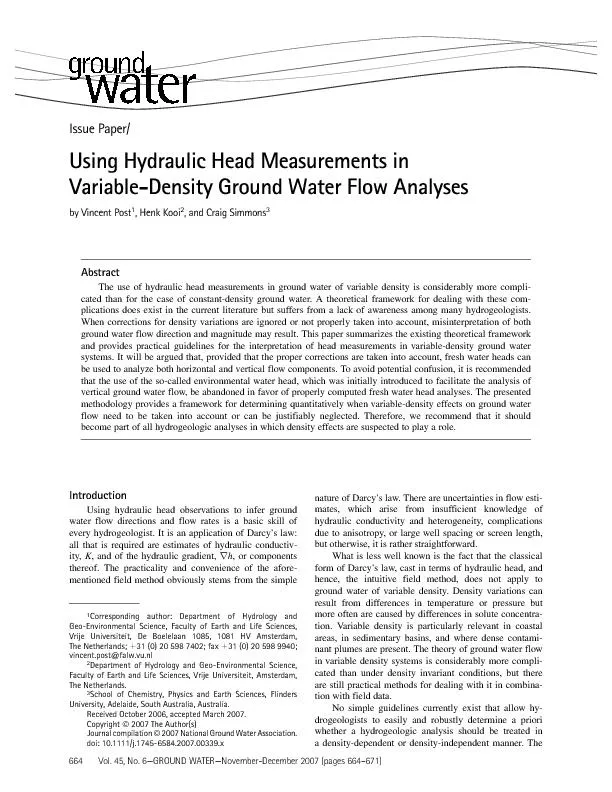 PDF-IssuePaper/UsingHydraulicHeadMeasurementsinVariable-DensityGroundWater thumbnail