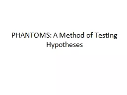 PHANTOMS: A Method of Testing Hypotheses