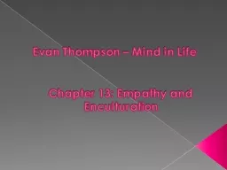 Evan Thompson – Mind in Life