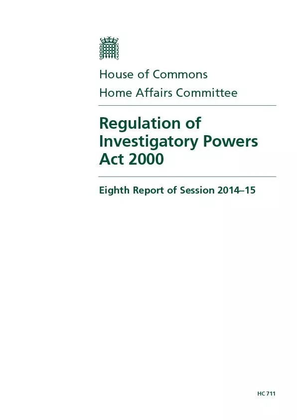 Regulation of Investigatory Powers Act 2000    Session 2012