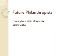 Future Philanthropists