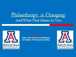 Philanthropy is Changing