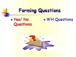 Forming Questions