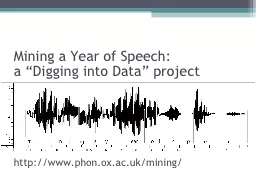 Mining a Year of Speech:
