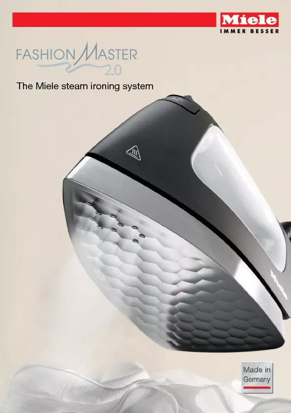 The Miele steam ironing system
