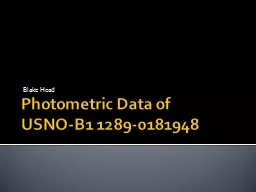 Photometric Data of