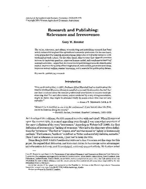 Journal of Resource Economics