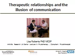 Therapeutic relationships and the illusion of communication