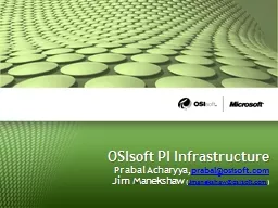 OSIsoft PI Infrastructure