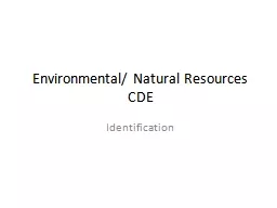 Environmental/ Natural Resources