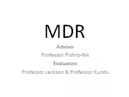 MDR Advisor