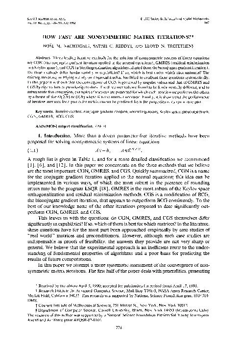 SIAMJ.MATRIXANAL.APPL.Vol.13,No.3,pp.778-795,July1992(C)1992Societyfor