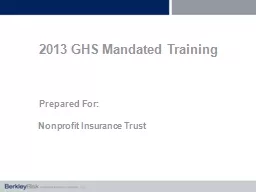 2013 GHS Mandated Training