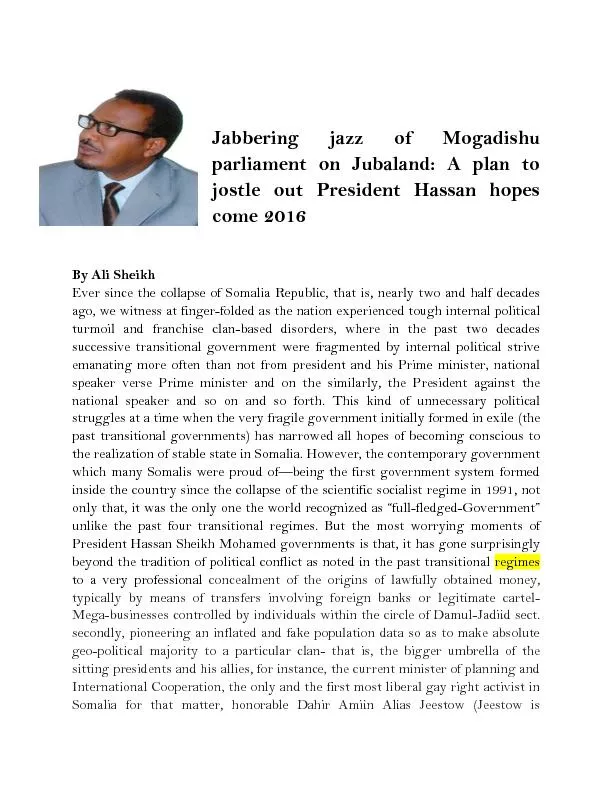 Jabbering jazz of Mogadishu