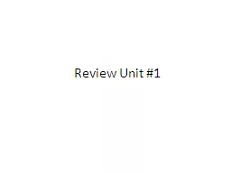 Review Unit #1