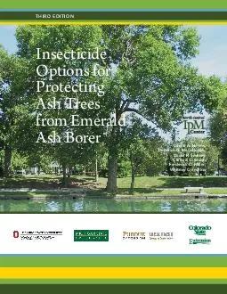 Insecticide Options for Protecting Ash Trees from Emerald Ash Borer Daniel A