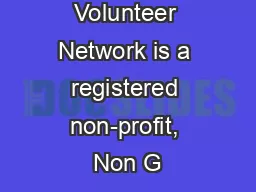 Global Volunteer Network is a registered non-profit, Non G