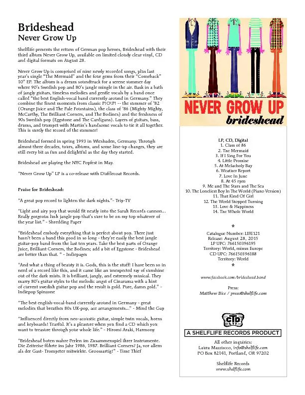 PDF-LP, CD, Digital thumbnail