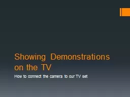 Showing Demonstrations on the TV