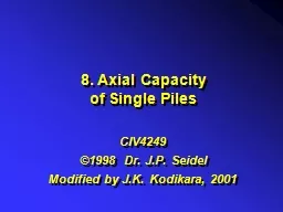 8. Axial Capacity