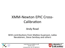 XMM-Newton EPIC Cross-Calibration