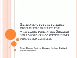 Estimating future suitable bioclimatic habitats for