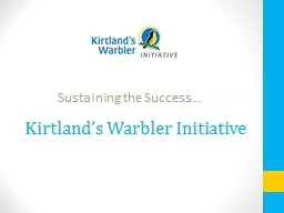 Kirtland’s Warbler Initiative