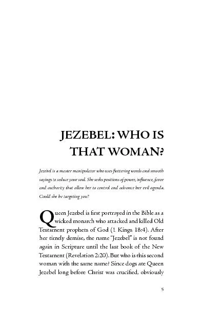JEZEBEL: WHO IS THAT WOMAN?