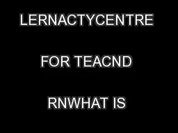 JIGSAW:  A COLLBORVE LERNACTYCENTRE FOR TEACND RNWHAT IS 