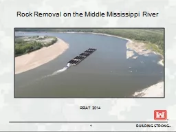 Rock Removal on the Middle Mississippi River