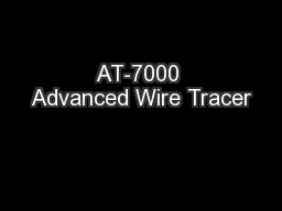 AT-7000 Advanced Wire Tracer