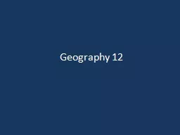 Geography 12
