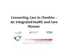 Connecting Care in Cheshire -