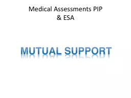 Medical Assessments PIP
