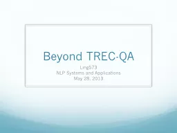 Beyond TREC-QA