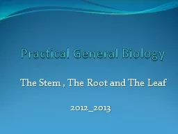 Practical General Biology