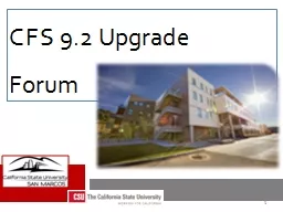 CFS  9.2 Upgrade