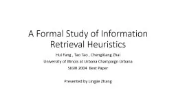 A Formal Study of Information Retrieval Heuristics