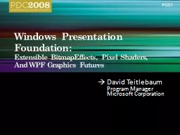 Windows Presentation Foundation: