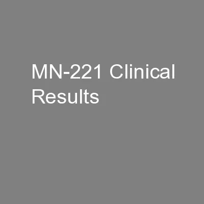 MN-221 Clinical Results