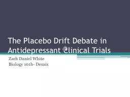 The Placebo Drift Debate in Antidepressant Clinical Trials
