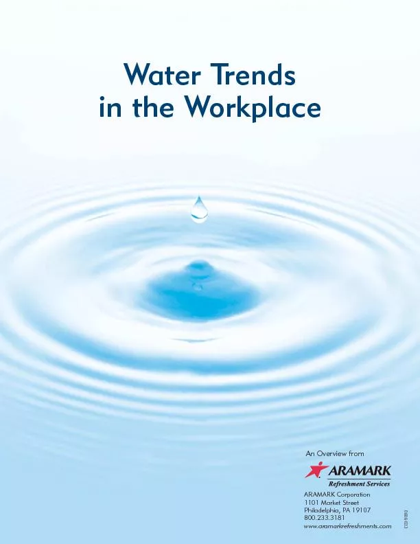 Water Trends in the Workplace