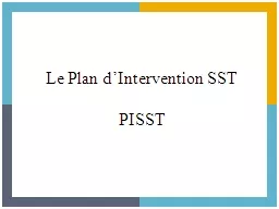 Le Plan d’Intervention SST