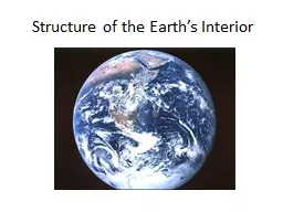 Structure of the Earth’s Interior