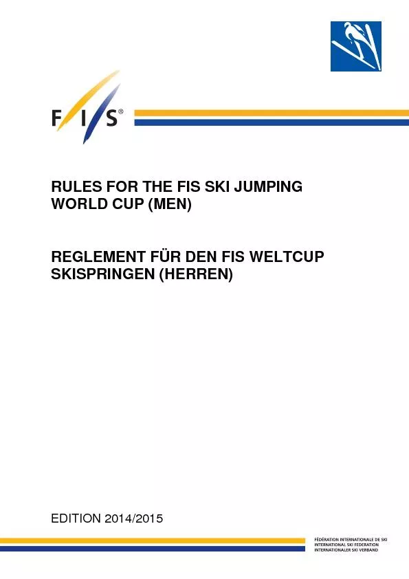 RULES FOR THE FIS