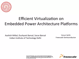 Efficient Virtualization on