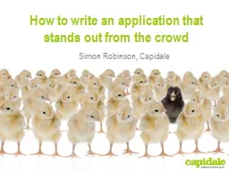 How to write an application that stands out from the crowd